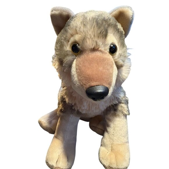 Wild Republic Plush Gray Wolf Stuffed Animal Toy 14 inch - Picture 1 of 8